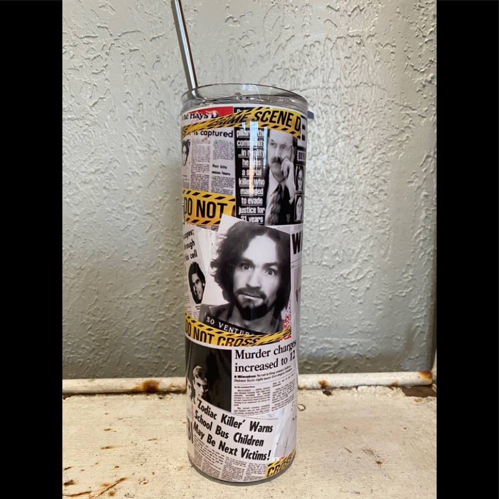 True crime tumbler Horror Cup gifts for crime junkies